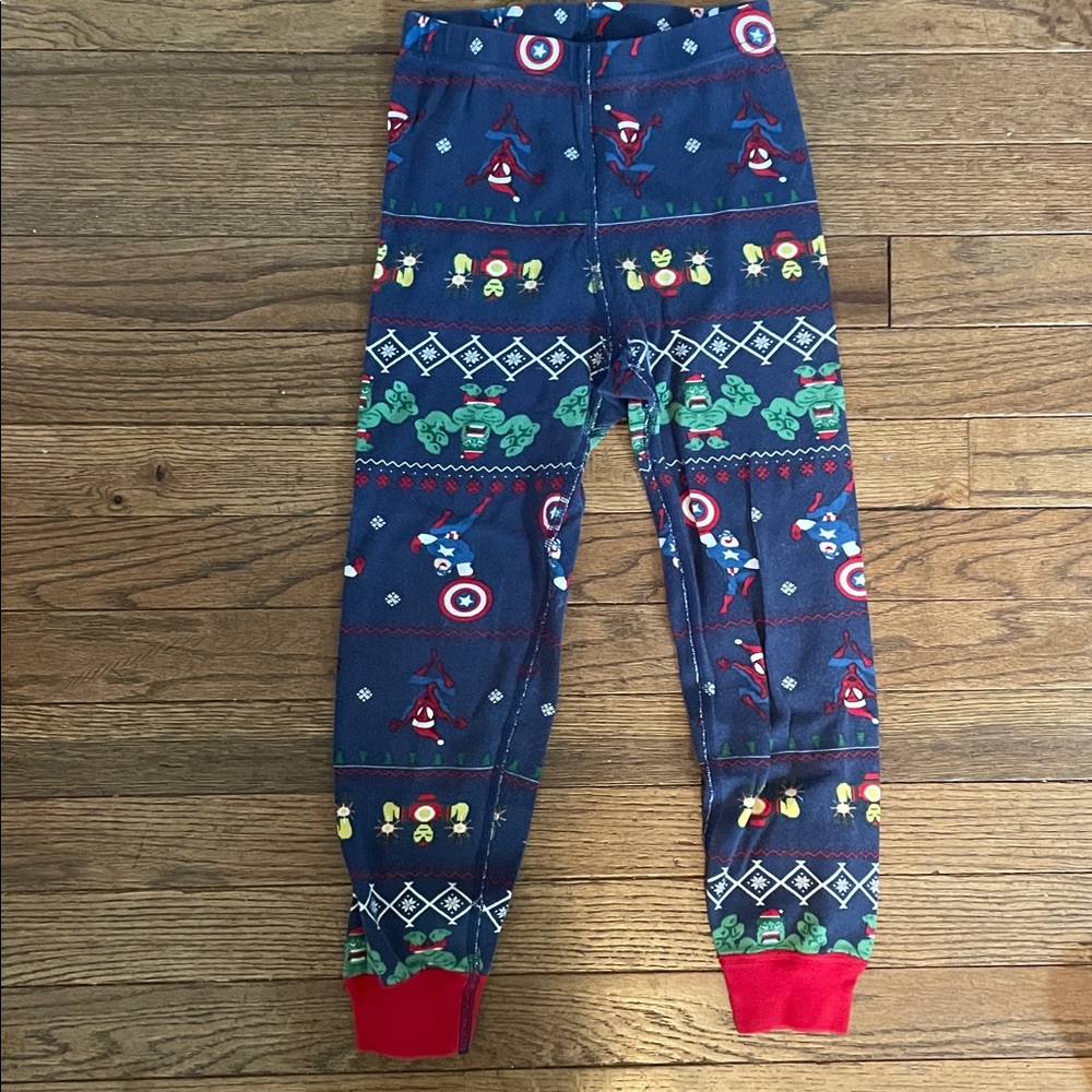 Hanna Andersson Marvel Christmas Pajama Pants size 6-7